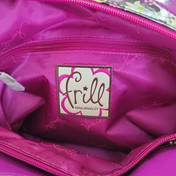 Vera Bradley Plum Petals Tote Bag Purple Floral Shoulder Bag NWT - Picture 4 of 5